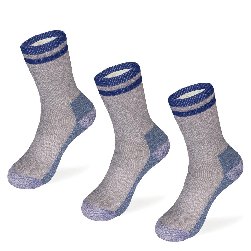MERIWOOL Merino Wool Kids Hiking Socks for Children 3 Pairs - Image 1